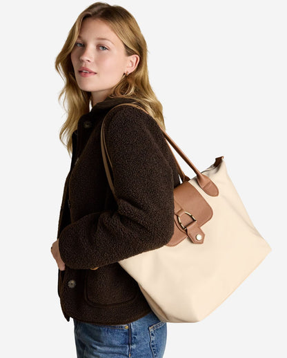 Joules Edie Cream Tote Shoulder Bag