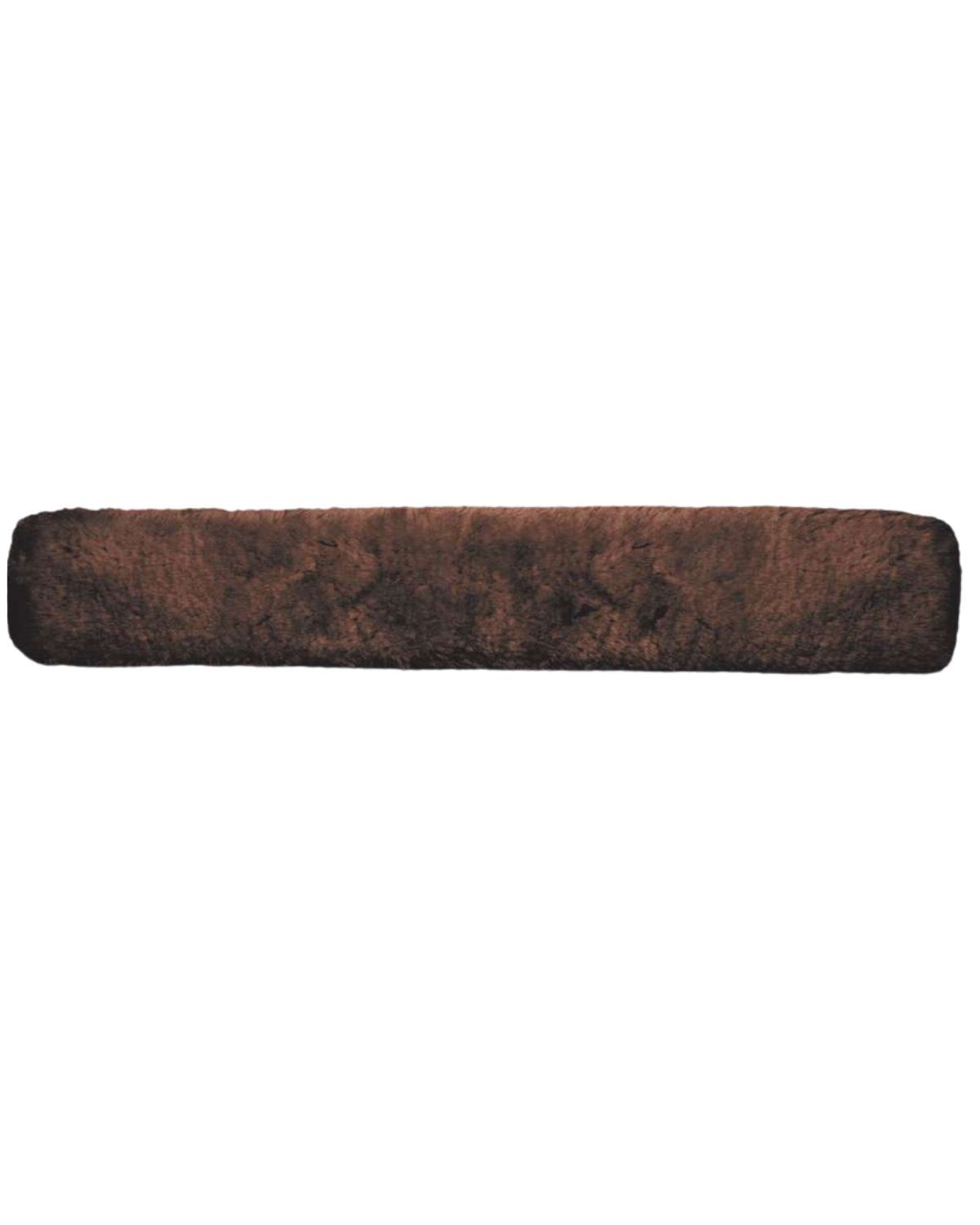 KM Elite Merino Sheepskin Girth Sleeve - GP Long Mocha - Horse Girth Protector Anti-Chafe, Comfort