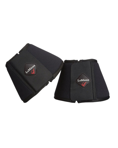 LEMIEUX Soft Shell Over Reach Boots Black | Horse Boots for Equine Protection | Equiflair Saddlery