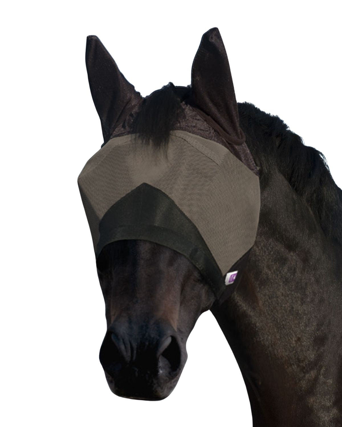 Horse Wearing KM Elite Combat Fly Mask - Insect & UV Protection - Equiflair