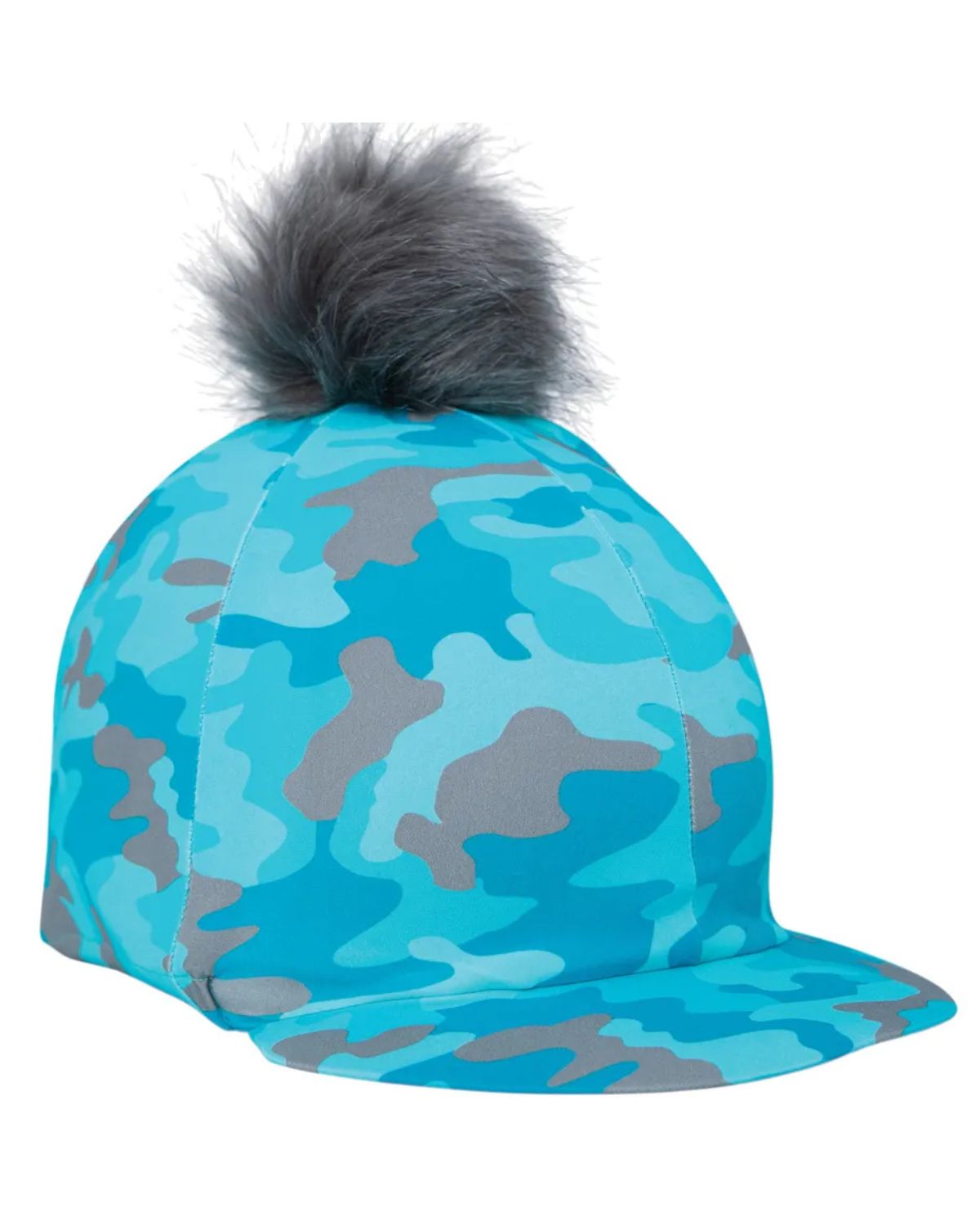 Hy Equestrian DynaForce Hat Cover Pacific/Grey - location-31143526467-outofstock location-31154962499-instock