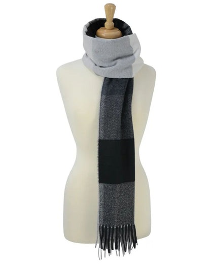 Hy Equestrian Cumbria Soft Touch Scarf Black/White/Grey