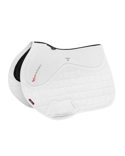 LeMieux X-Grip Twin Sided Eurojump Square White Saddle Pad for Horses | Equiflair