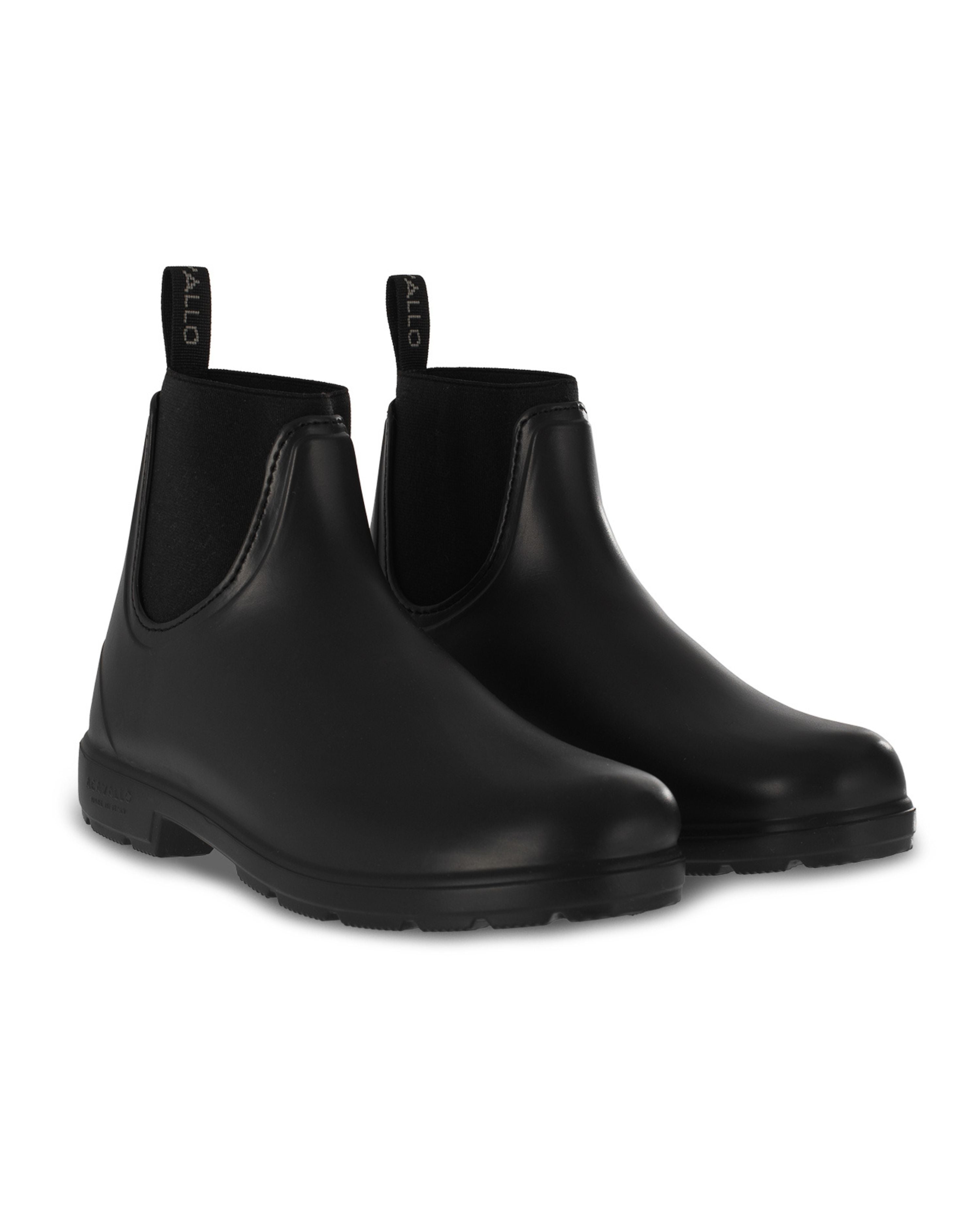 Acavallo Piuma Rubber Jodhpur Boots Black