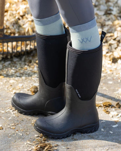 Woof Wear Long Work Boots Black: Waterproof Neoprene Equestrian Riding Boots