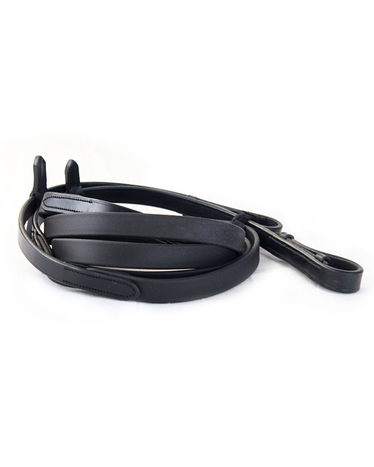 KM Elite Biothane Smooth Grip Reins Black
