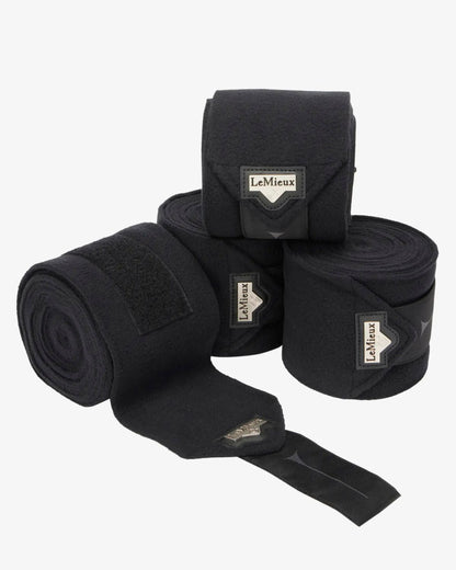 LeMieux Elevate Polo Bandages Black - Horse Pony