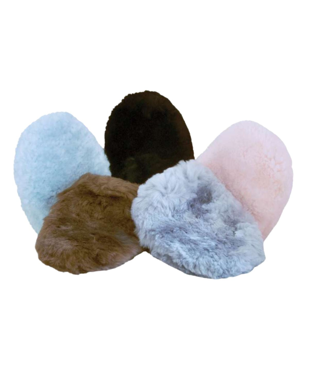 Sheepskin Grooming Mitts - Merino Wool Pet & Equine Grooming Gloves - Multi-Color Set
