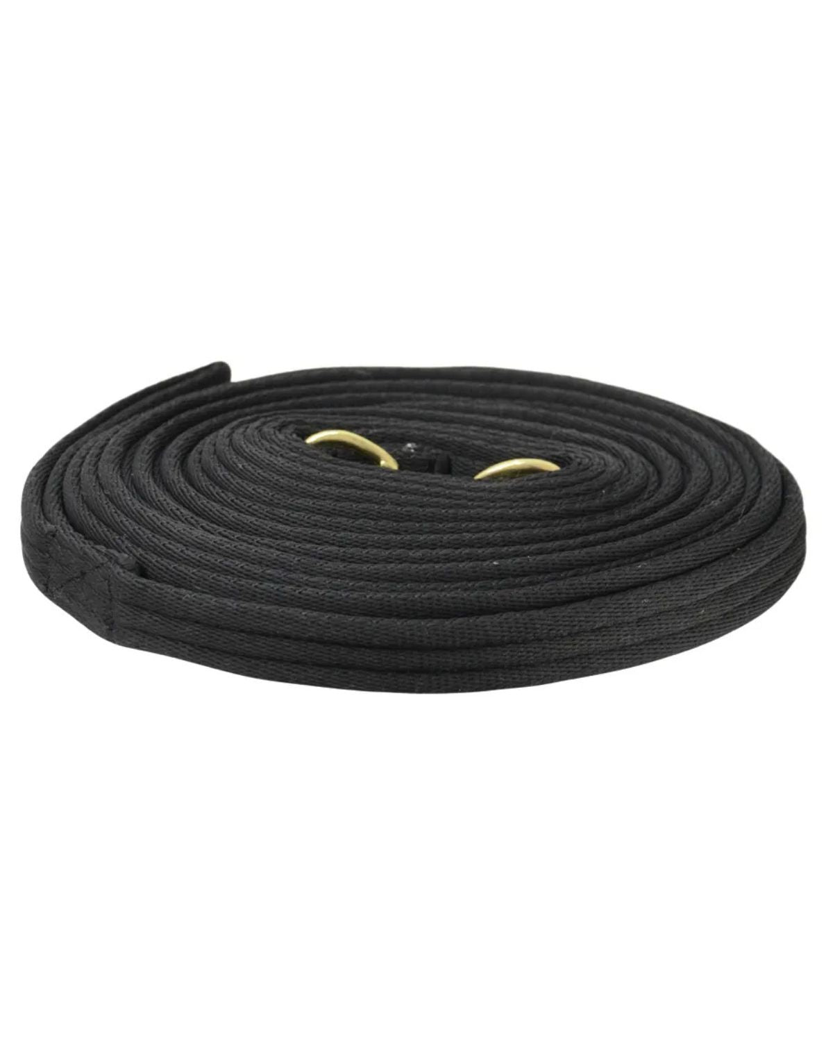 Hy Equestrian Soft Webbing Lunge Rein Black