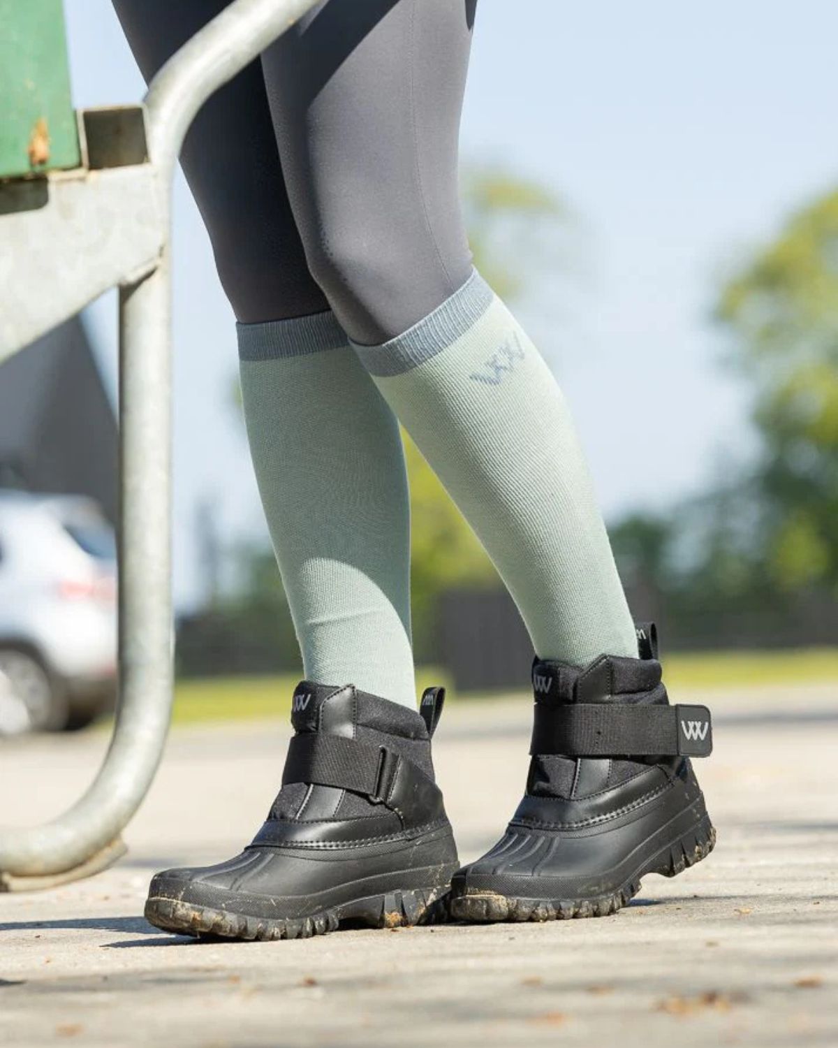 WOOF WEAR Short Yard Boot - Black. Durable, Warm, and Stylish Boots for Equestrian Yard Work.