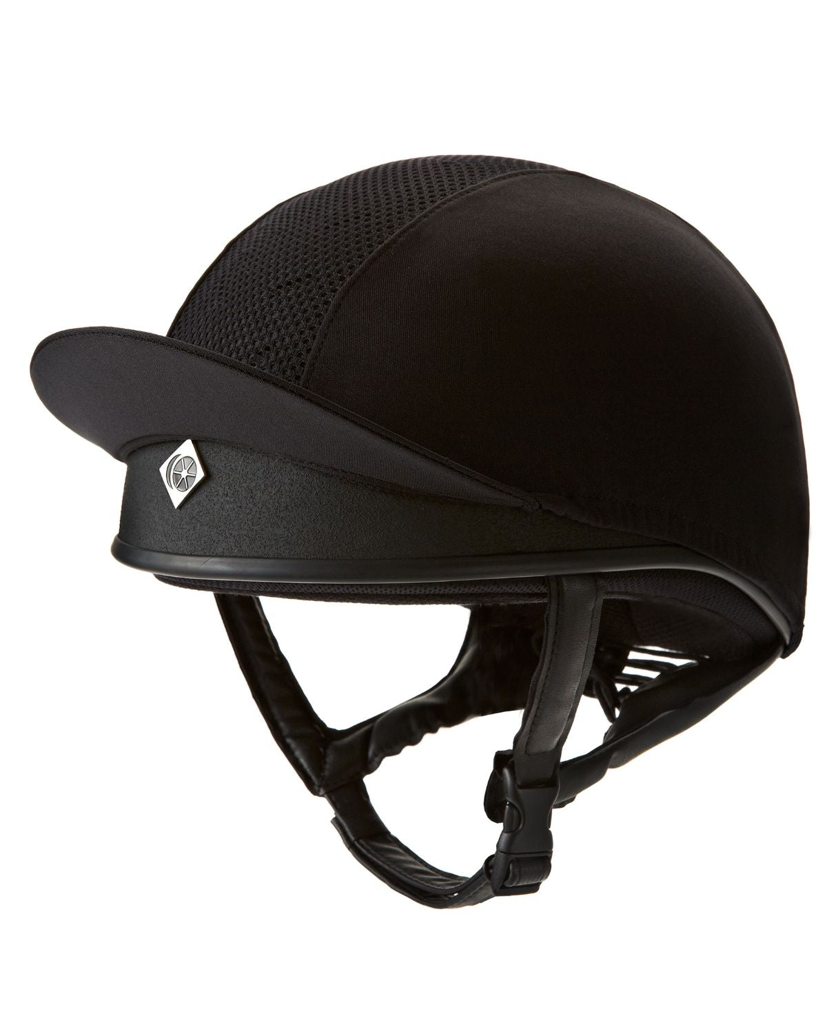 Charles Owen Pro II Plus Black Jockey Skull Cap | Equestrian Horse Riding Safety Helmet | Equiflair