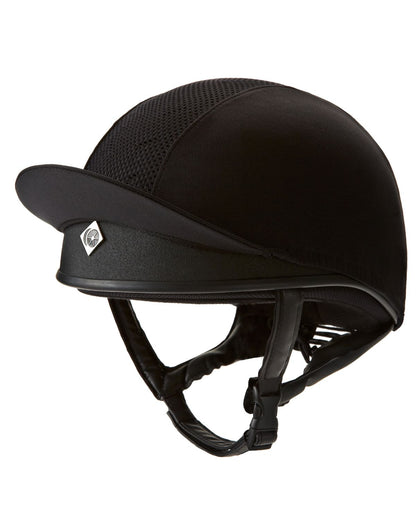 Charles Owen Pro II Plus Black Jockey Skull Cap | Equestrian Horse Riding Safety Helmet | Equiflair
