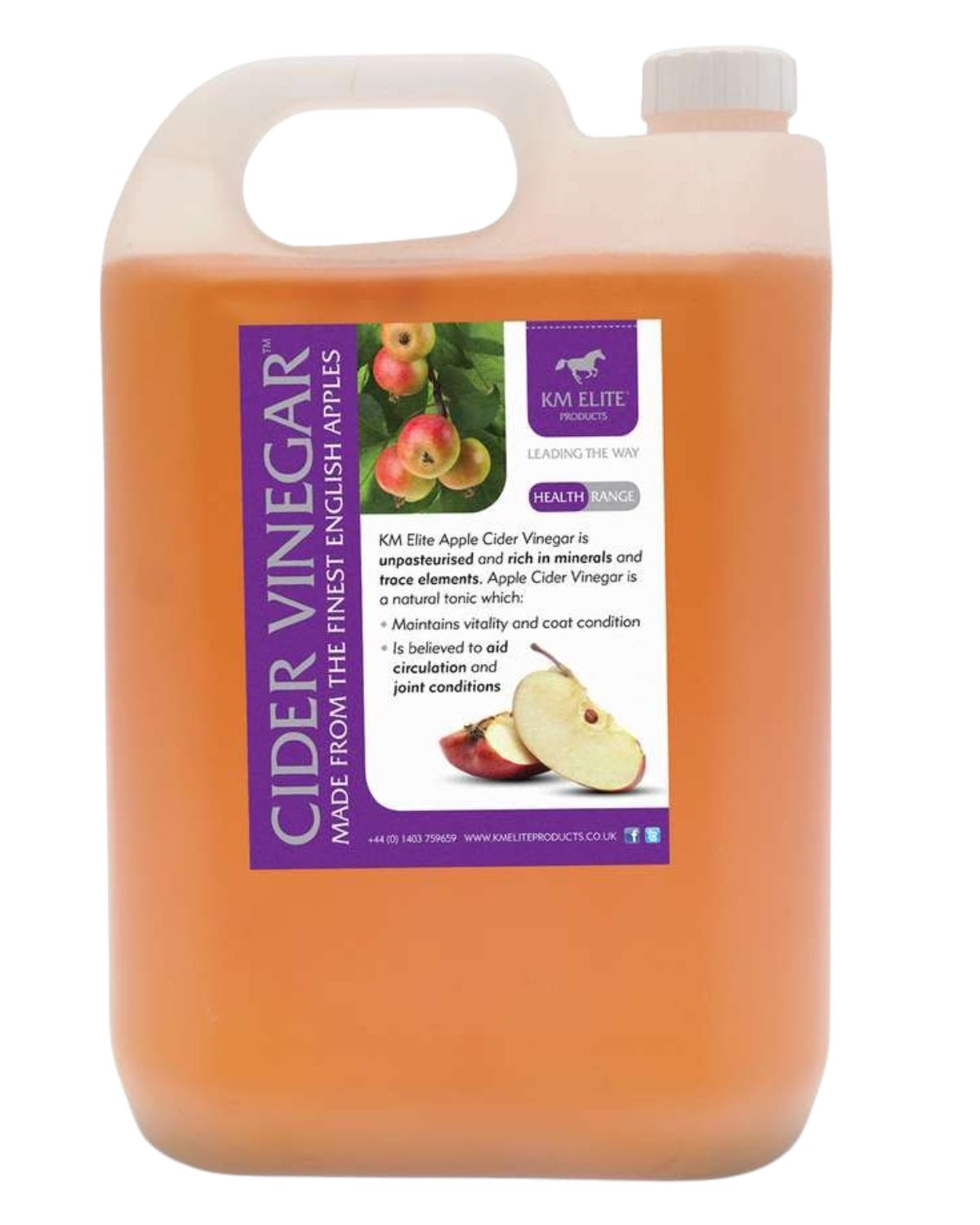 KM Elite Cider Vinegar - Horse Supplement - UK Made - Equiflair Apple Cider Vinegar