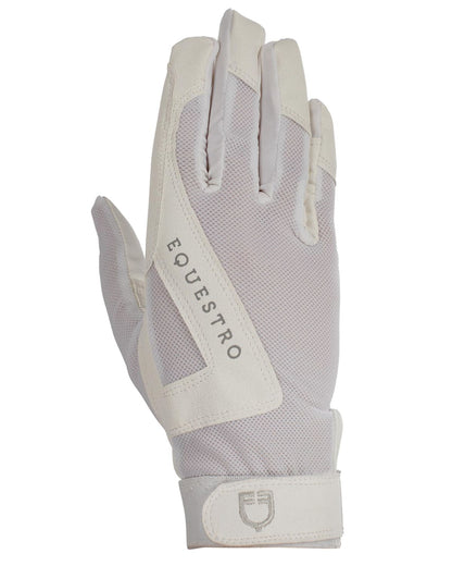 Equestro Gloves In Technical Fabric White