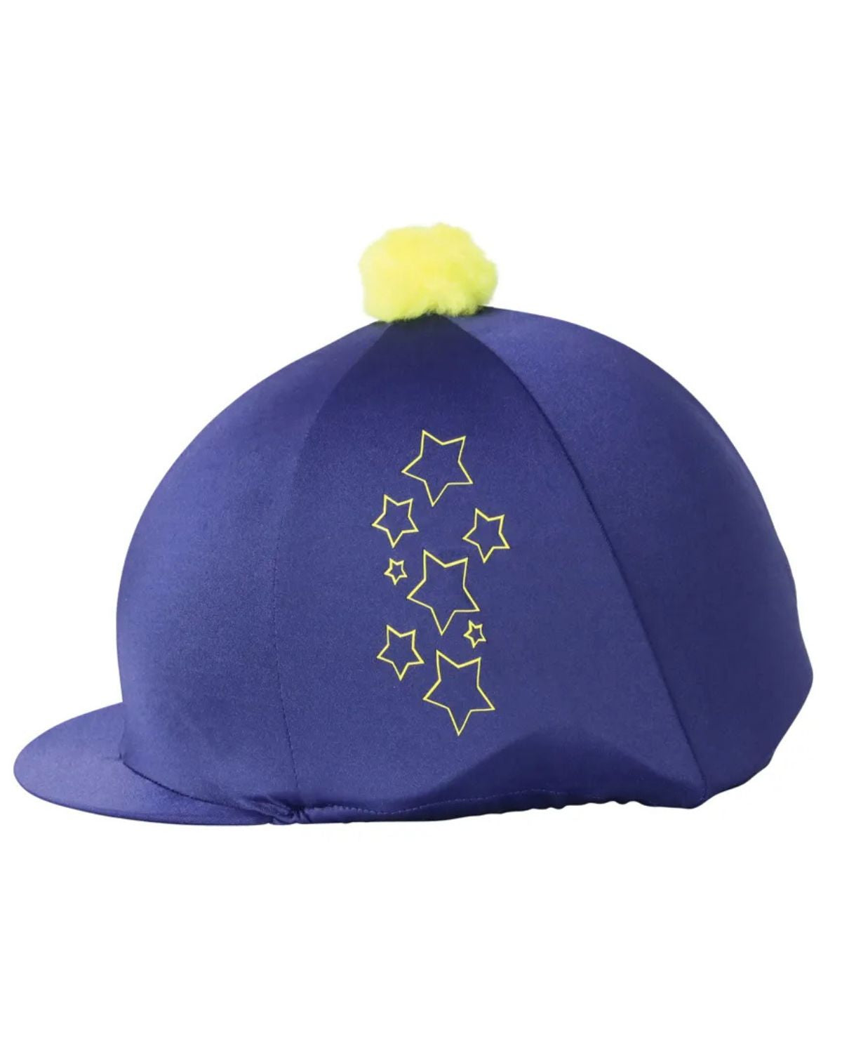 Hy Equestrian Stella Hat Cover Navy/Yellow