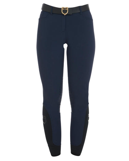 Equestro Women's Latest Generation Summer Breeches Navy - Riding Legwear Clothing on-sale 36