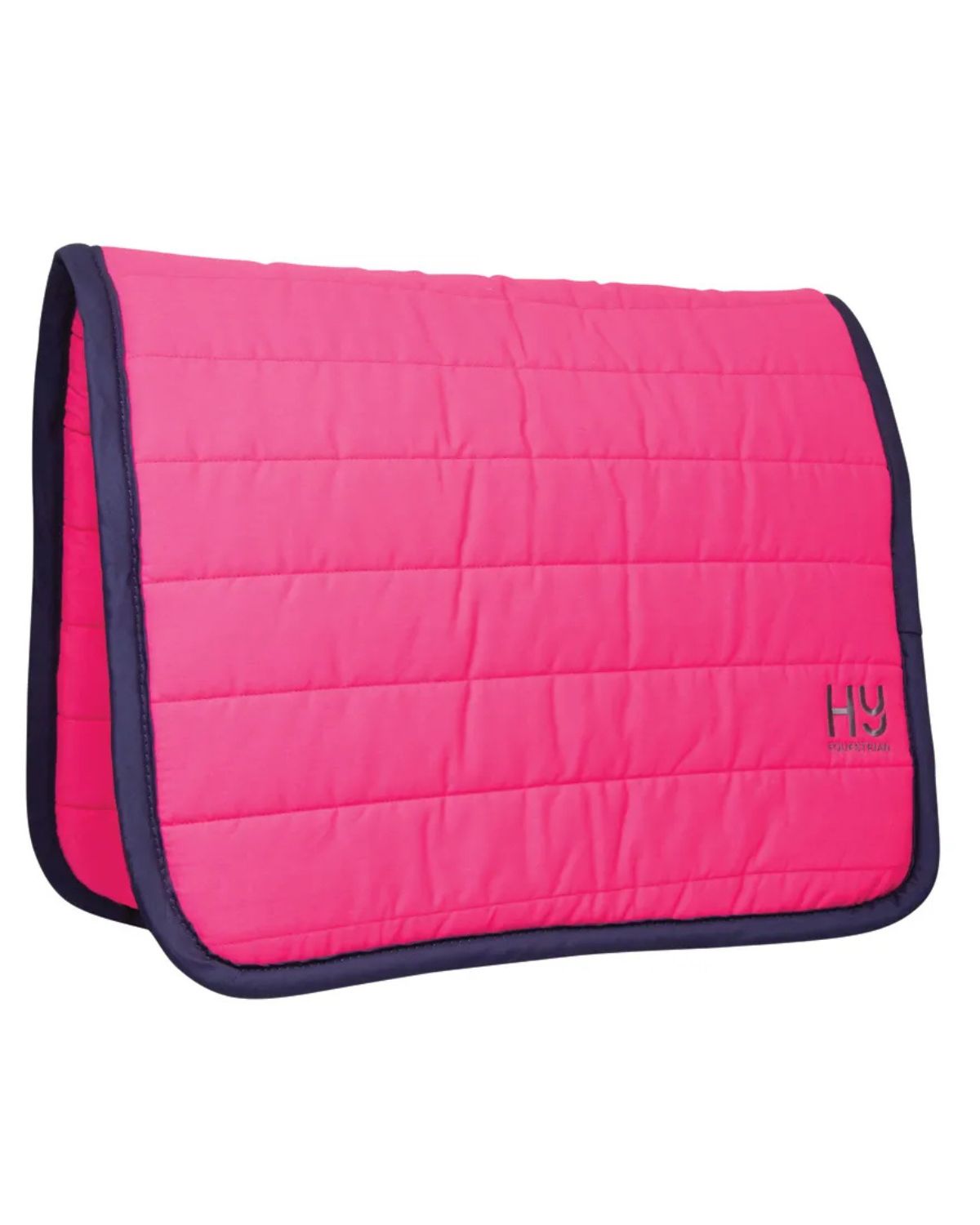 Hy Equestrian Reversible Comfort Pad - Raspberry/Navy Trim