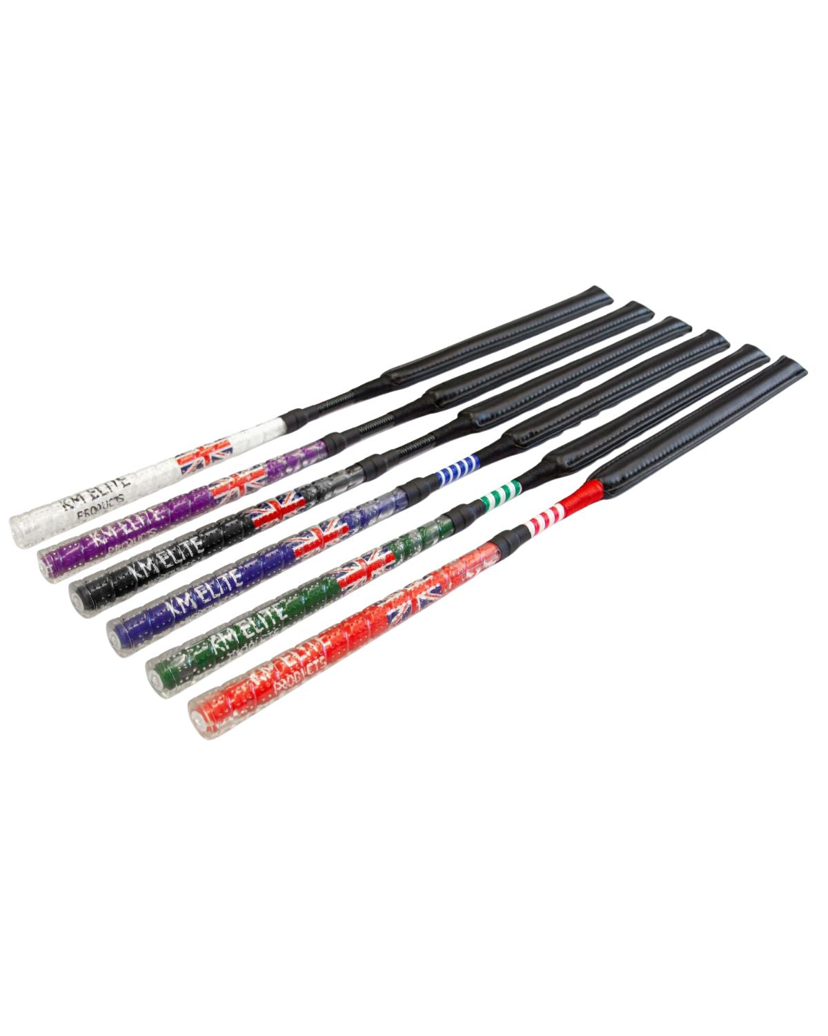 KM Elite Cush Grip Jump Bat Whip - Blue: Horse Riding Whip for Equestrian Use