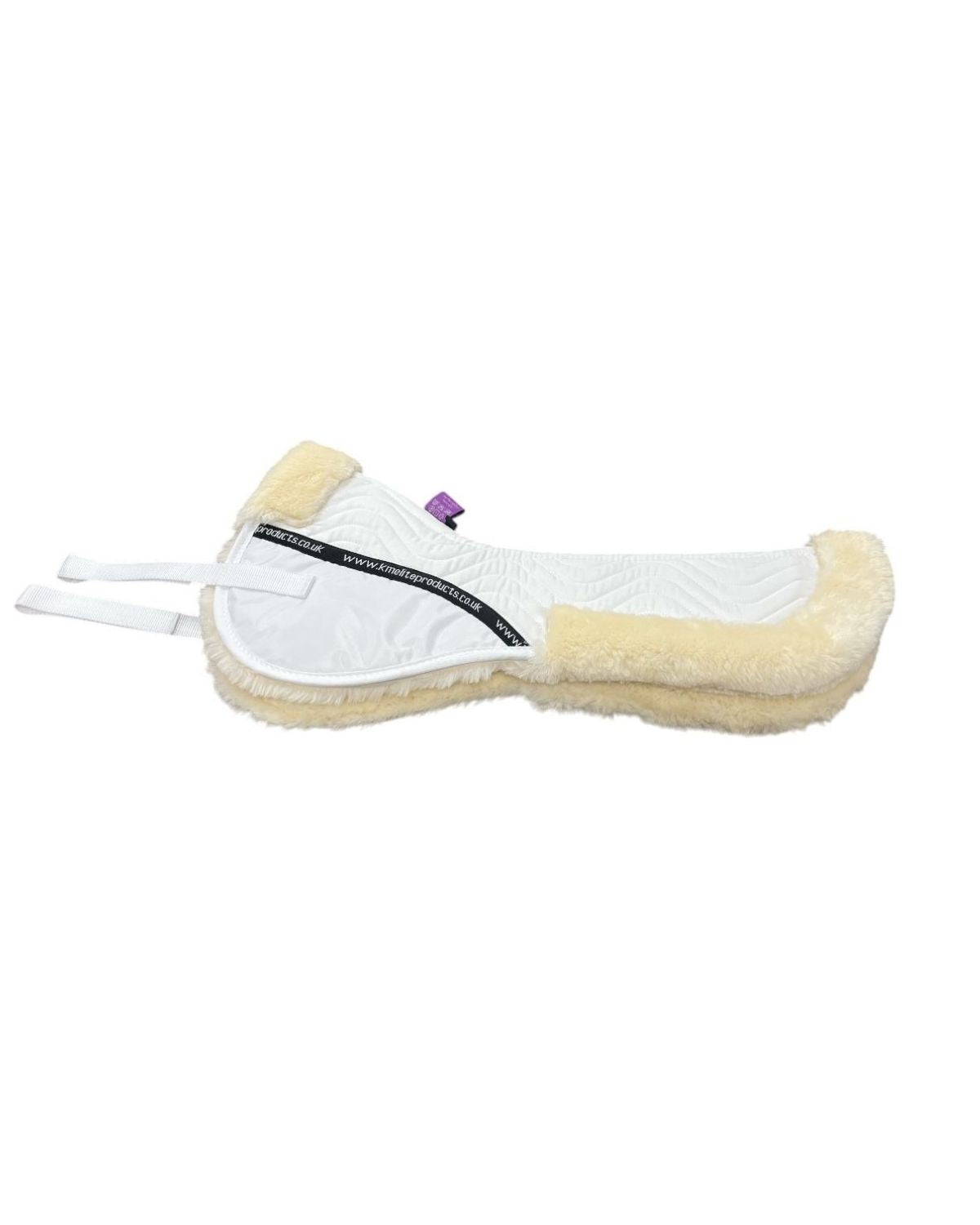 KM Elite Teddy Soft Half Pad White/Natural