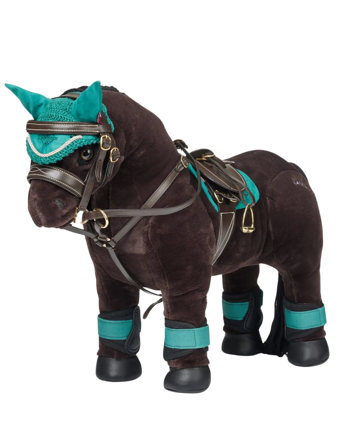 LEMIEUX TOY PONY MARTINGALE BROWN: Black Leather Martingale for Toy Ponies - Equiflair