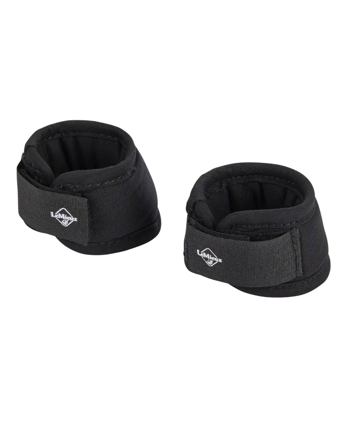 LeMieux Toy Pony Black Over Reach Boots - Miniature Equestrian Horse Boots for Kids Pony Care