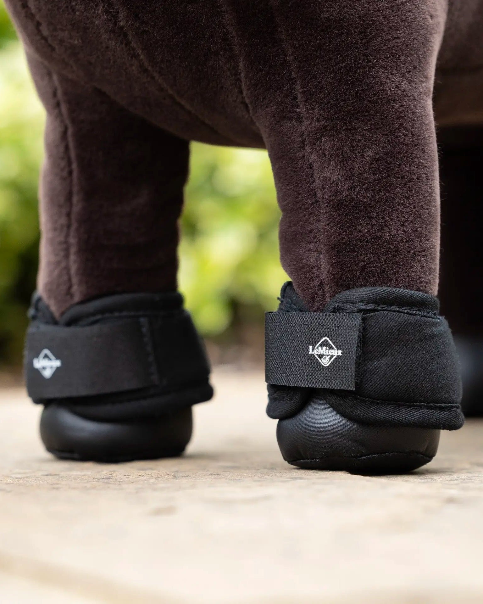 LeMieux Toy Pony Over Reach Boots Black: Miniature Horse Equipment for Kids & Toy Pony Accessories