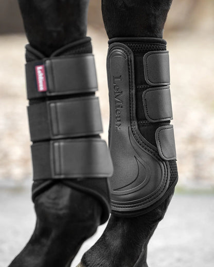 LEMIEUX MESH BRUSHING BOOT BLACK for Horses | Equiflair Saddlery: Breathable, Lightweight Protection for Schooling and Competition