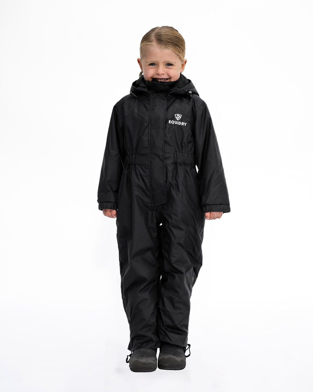 Children's All-In-One Puddle Suit Black