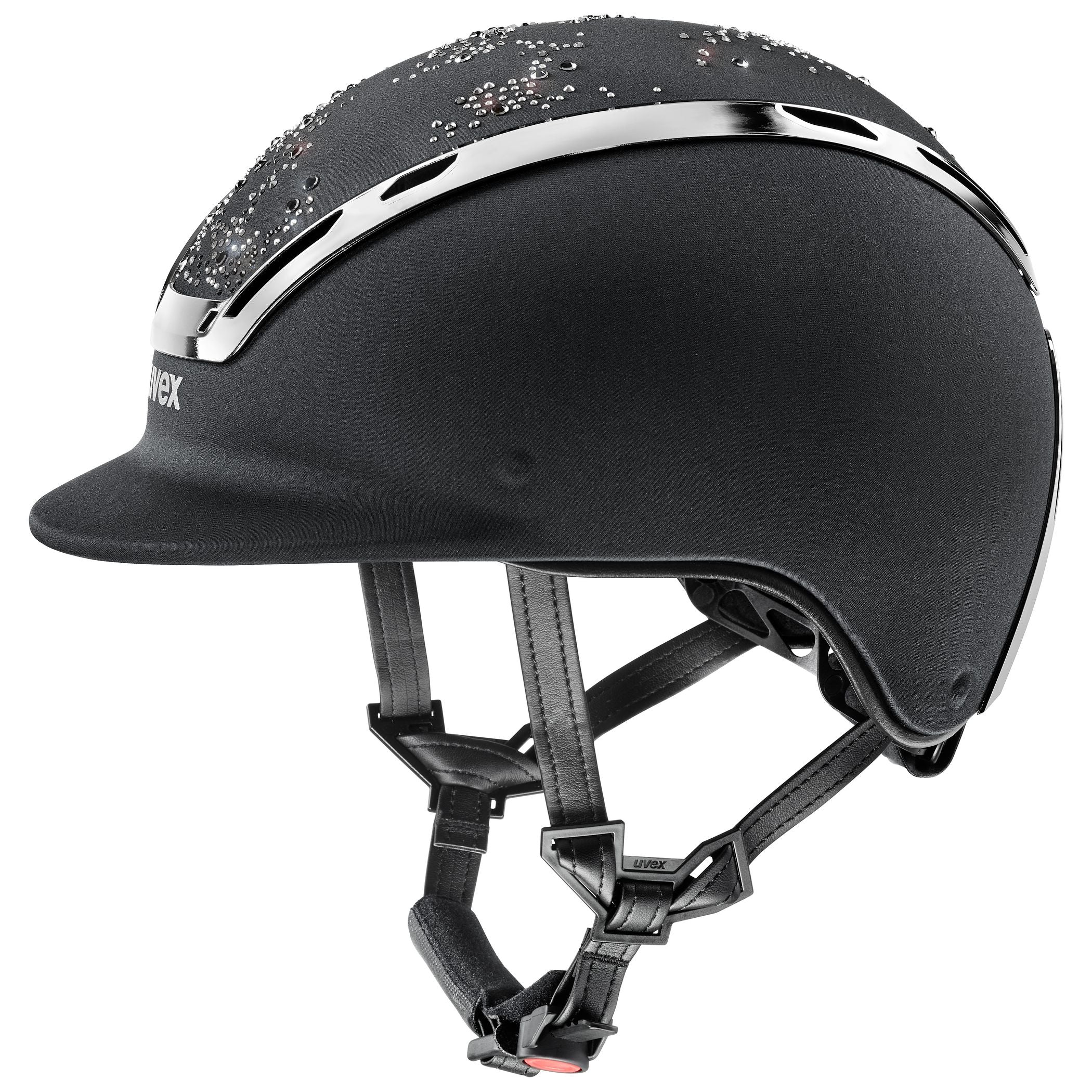 UVEX Suxxeed Diamond Riding Helmet - Black Equestrian Protective Gear