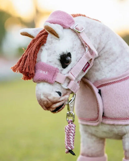 LeMieux Toy Pony Vogue Headcollar & Leadrope Blossom Pink - Equiflair Saddlery toy pony accessories