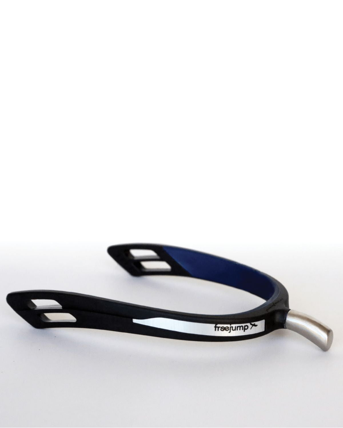 Freejump Spur'One Prince of Wales Black/Pearl Blue Horse Riding Spur. Comfortable, precise equestrian spur.