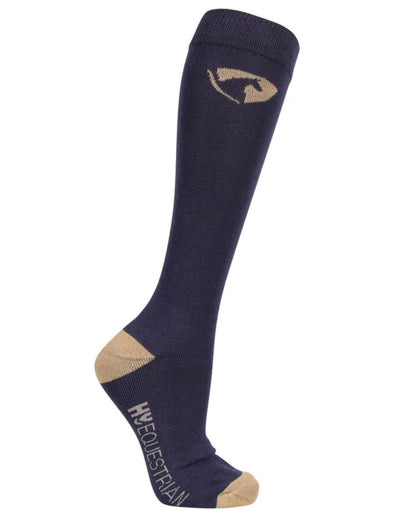 Hy Equestrian Elevate Country Socks (Pack of 2) Navy/Fossil
