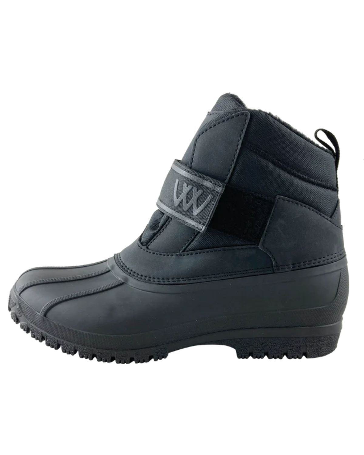 Woof Wear Short Yard Boot Adult Black: Fleece Lined Waterproof Equestrian Boot for Yard Work & Everyday Use