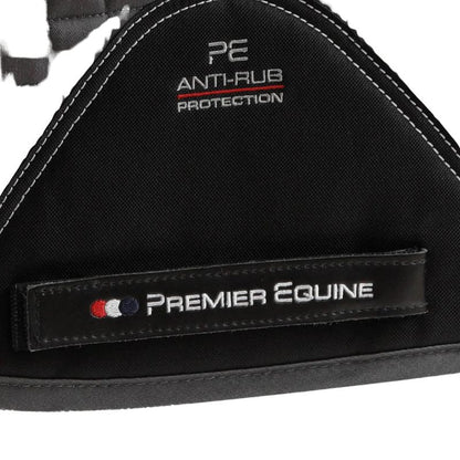 Premier Equine Close Contact Dressage Saddle Pad - Cotton Grey - Anti-Rub Protection