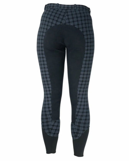Hy Equestrian Harby Ladies Breeches Black Check