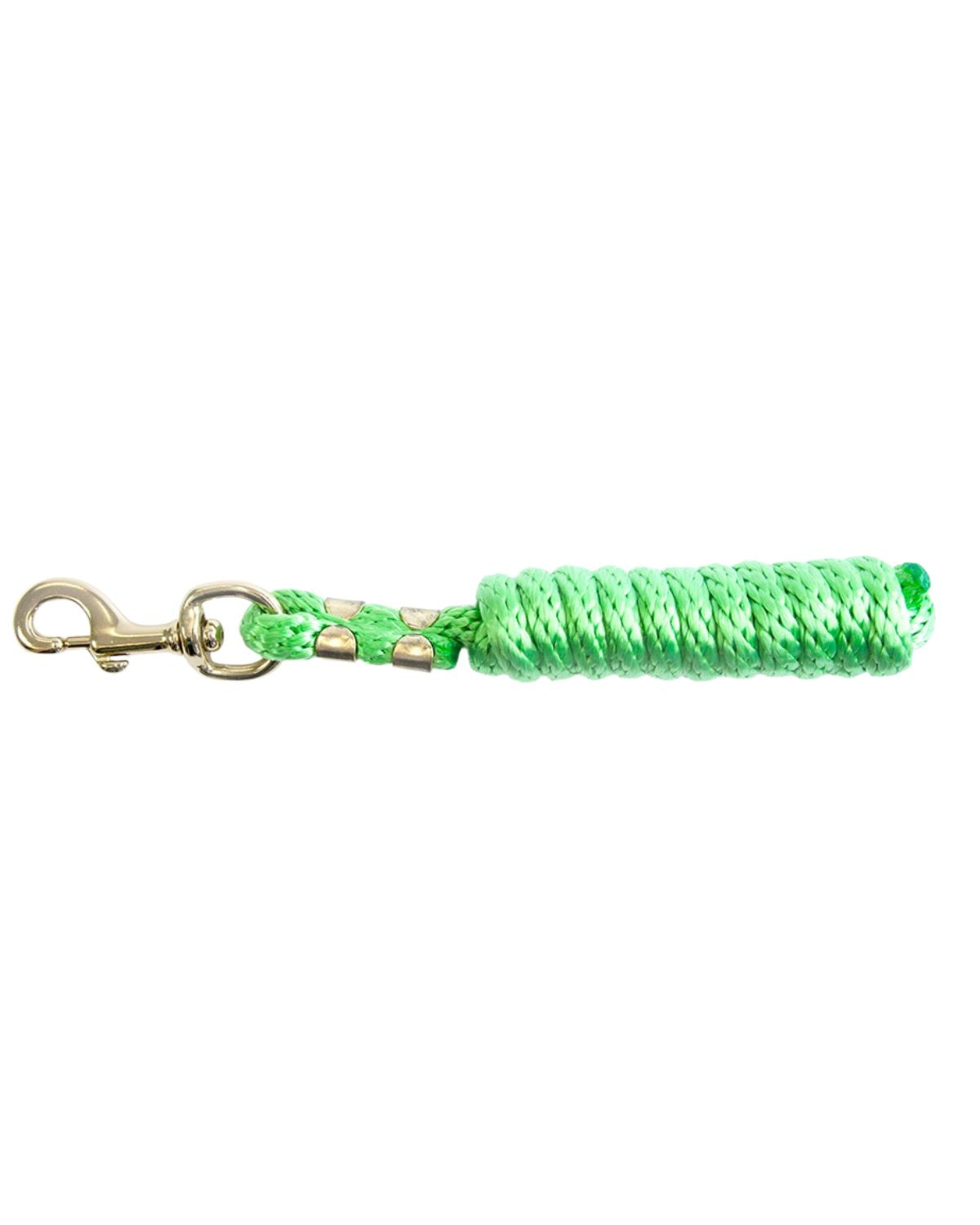 KM Elite Poly Lead Rope - Hot Green Horse Lead with Brass Snap - Durable Equine Equipment