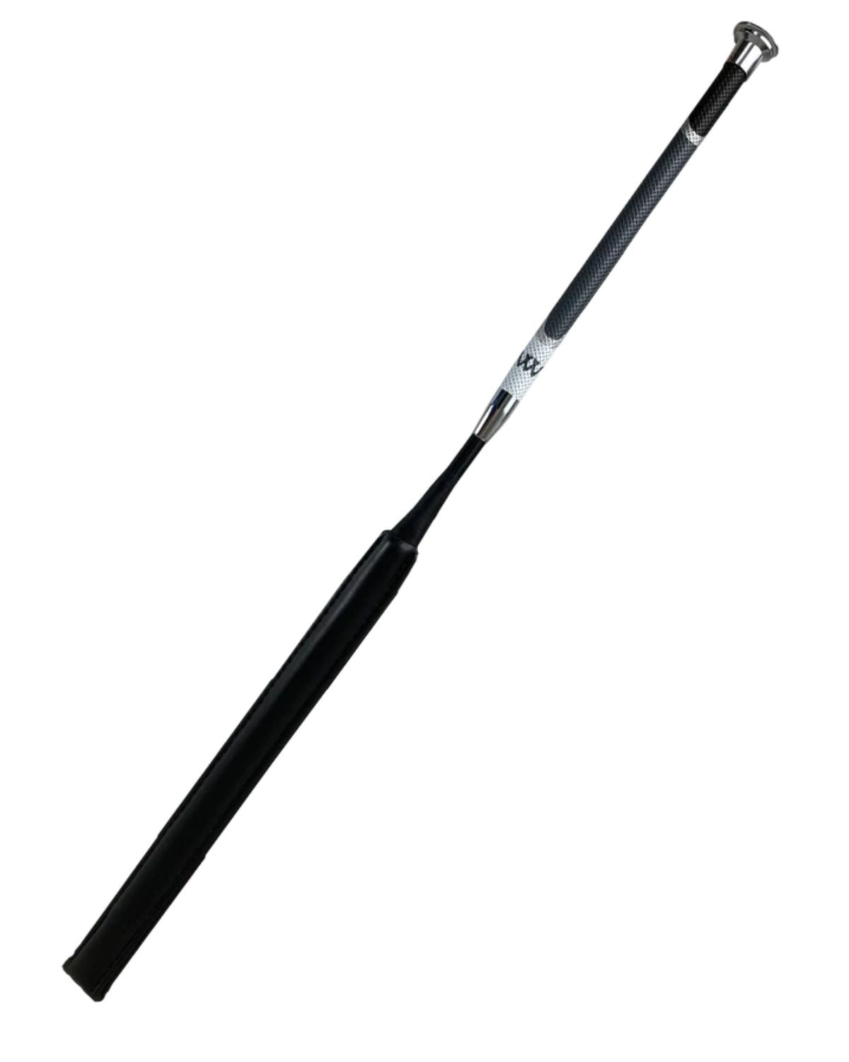 Woof Wear Resolute Jump Bat Grey Silver: Equestrian Riding Crop for Horse Training, British Showjumping Compliant