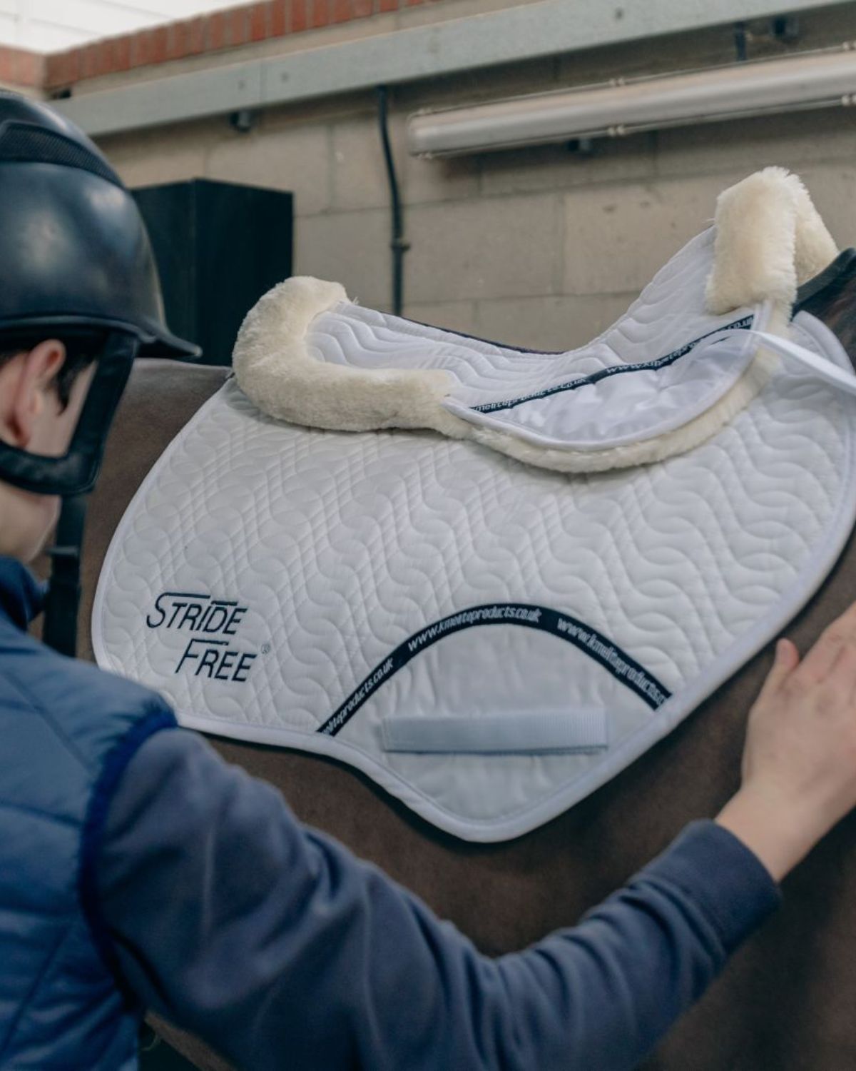KM Elite Teddy Soft Half Pad White/Natural
