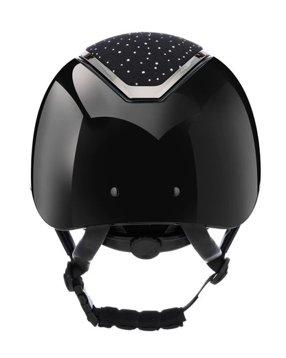 CHARLES OWEN KYLO EQX Crystal Black Gloss Equestrian Riding Helmet with MIPS | Equiflair