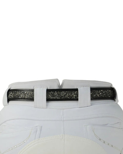 Hy Equestrian Encrusted Rock Belt - Black