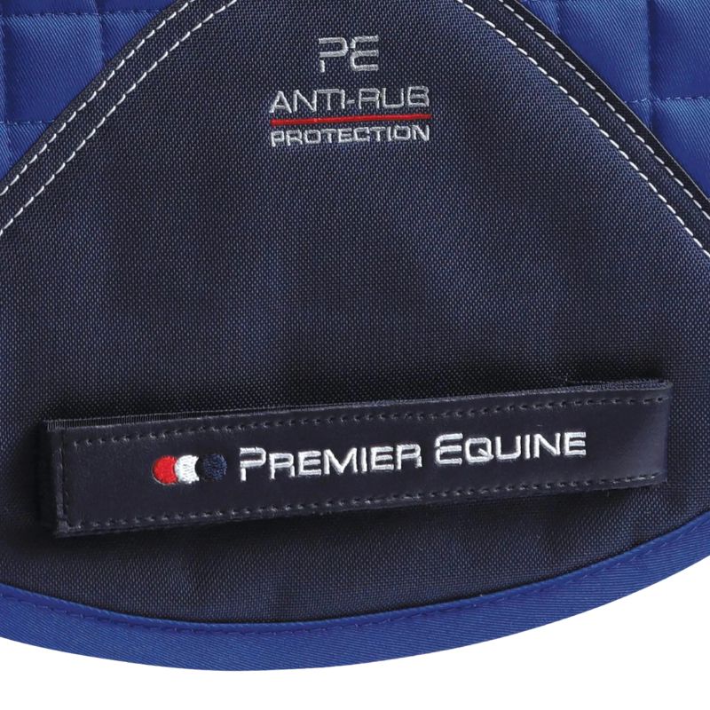 Premier Equine Royal Blue Close Contact Cotton Cross Country Saddle Pad | Equine Comfort & Protection
