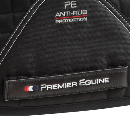 Premier Equine Close Contact Black Dressage Saddle Pad - Anti-Rub Protection, Cotton, High Wither Design