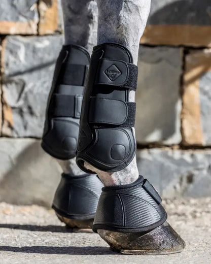 LeMieux Capella Black Tendon Boots for Horse Riding Leg Protection - Equiflair