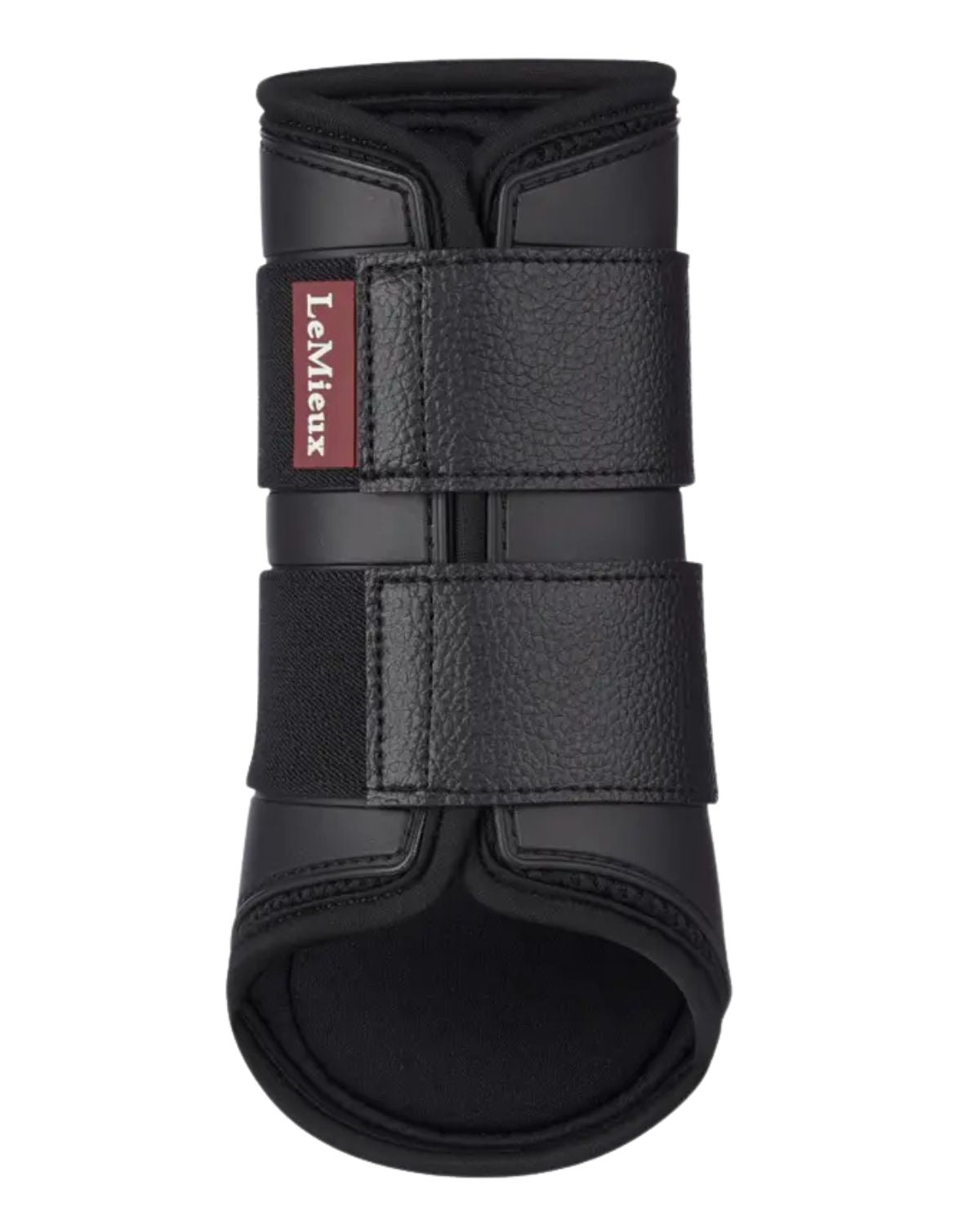 LeMieux ProShell Black Horse Brushing Boots - Equine Leg Protection, Durable & Ventilated