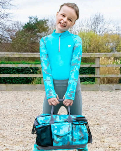 Hy Equestrian DynaForce Grooming Bag Pacific/Grey