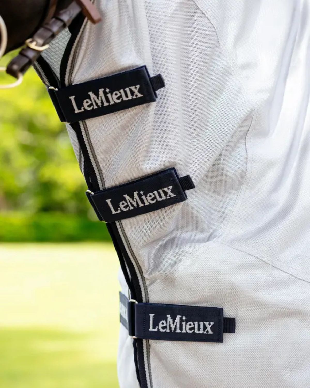 LeMieux Ride On Fly Rug Grey | Equestrian Fly Protection | Horse Riding Gear | Mesh Fly Sheet