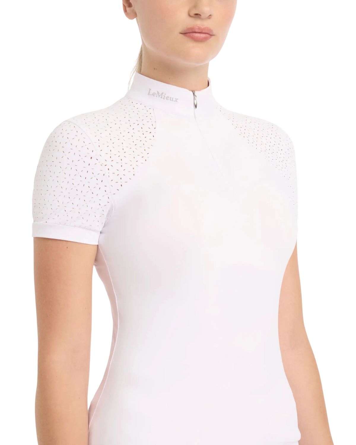 LEMIEUX Olivia White Short Sleeve Show Shirt | Equiflair