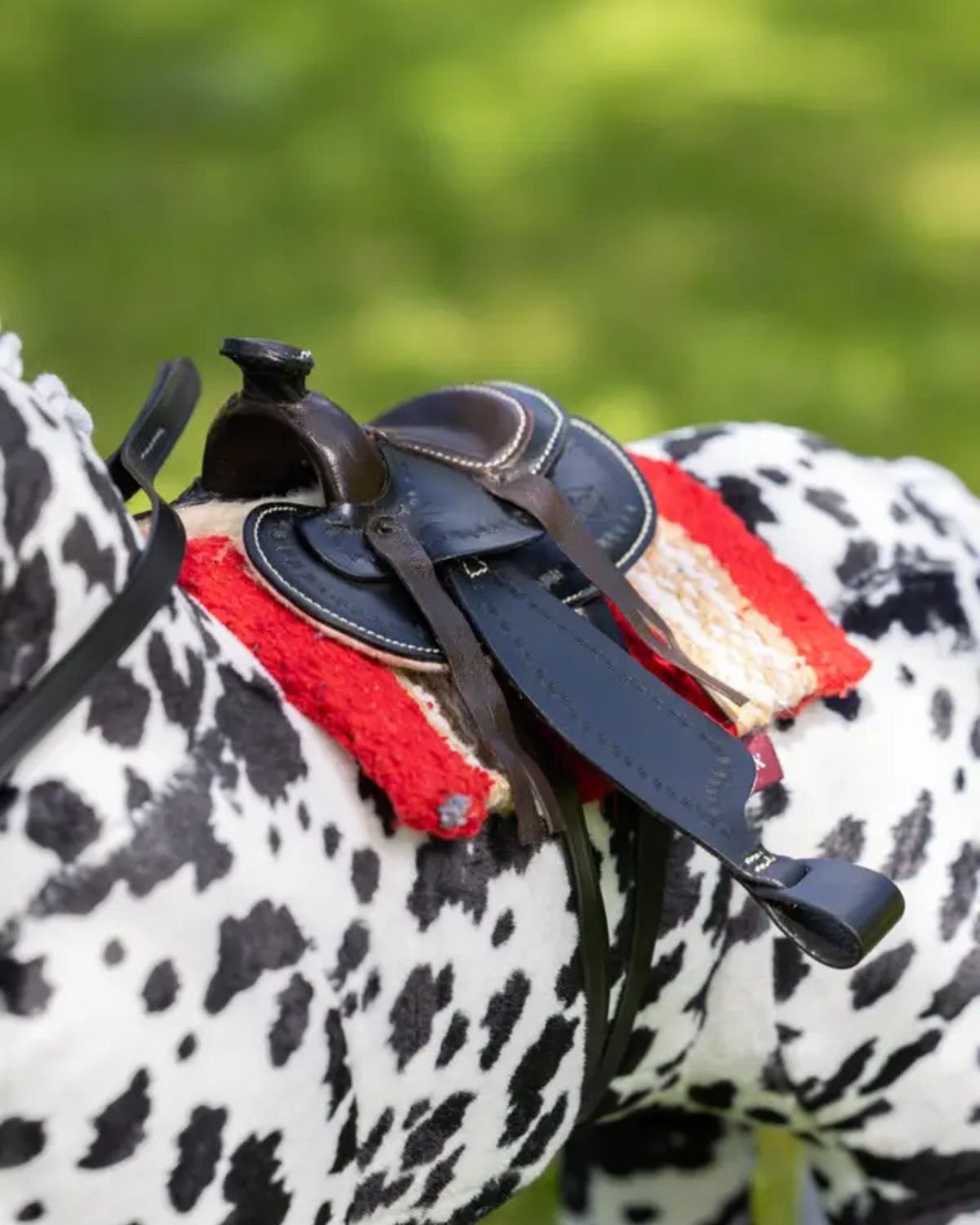 LeMieux Toy Pony Western Saddle - Black Miniature Horse Saddle for Kids - Toy Horse Accessory