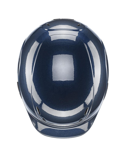 UVEX KiddoX Shiny Junior Riding Helmet - Navy Blue. Adjustable Size, Safety Certified Kids Helmet. Equiflair