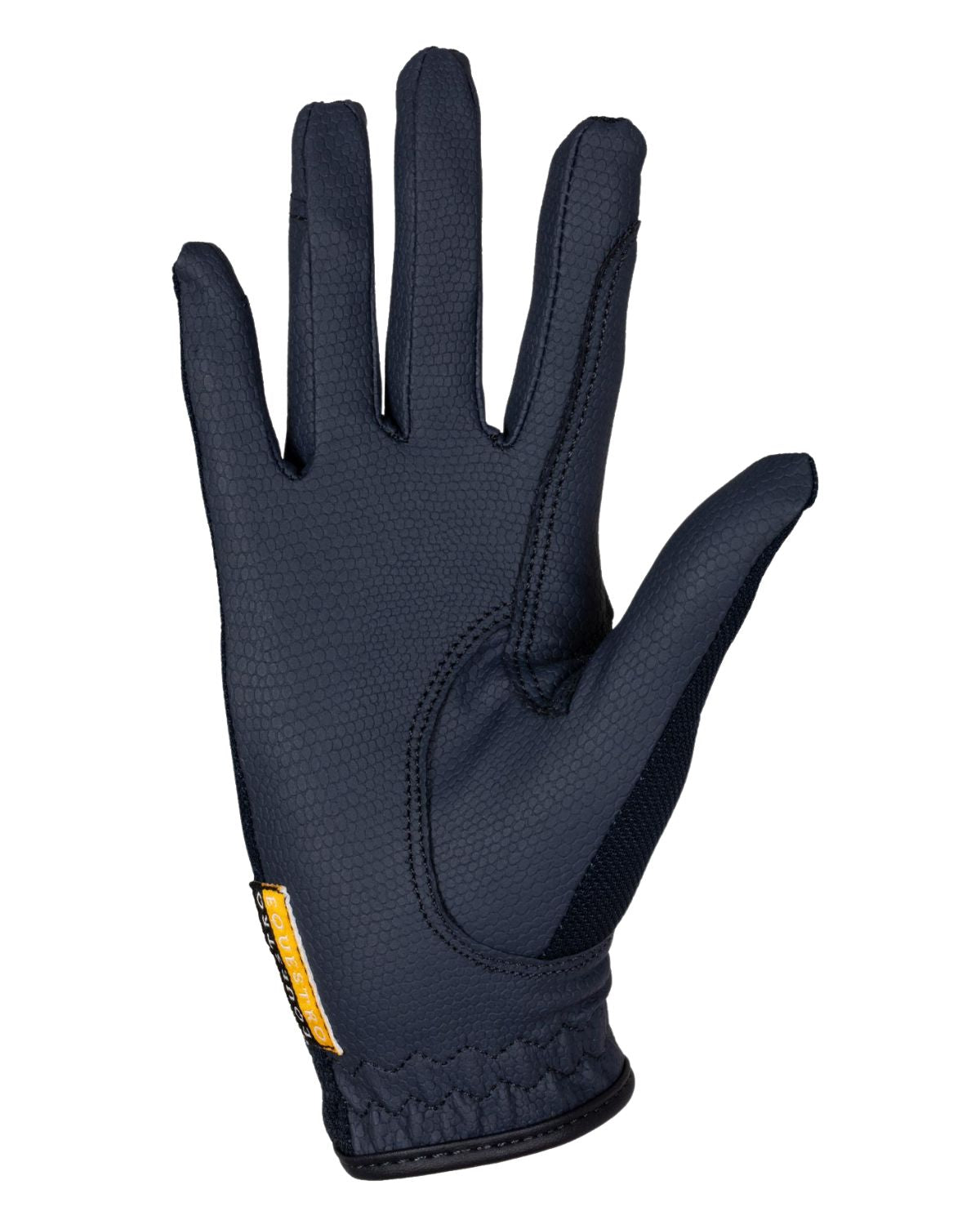 Equestro Unisex Gloves In Technical Fabric And Mesh Navy